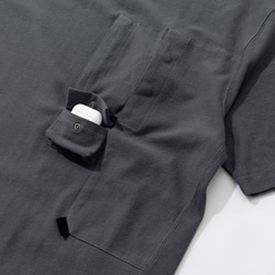 TMCAZ Smock Pocket Tee  [炭灰色] 不對稱設計登山服造型口袋短袖T恤 100%棉 第15張的照片