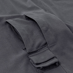 TMCAZ Smock Pocket Tee [チャコールグレー] アシンメトリーデザイン 登山ポケット半袖Tシャツ 綿100% 16枚目の画像