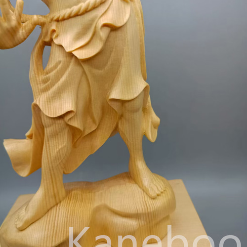 最高級 木彫仏像 金剛力士像一式 彫刻 一刀彫 天然木檜材 時代彫刻
