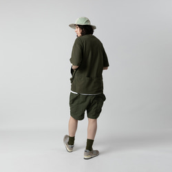 TMCAZ Smock Pocket Tee [橄欖綠色] 戶外服造型口袋短袖T恤 100%棉 第12張的照片