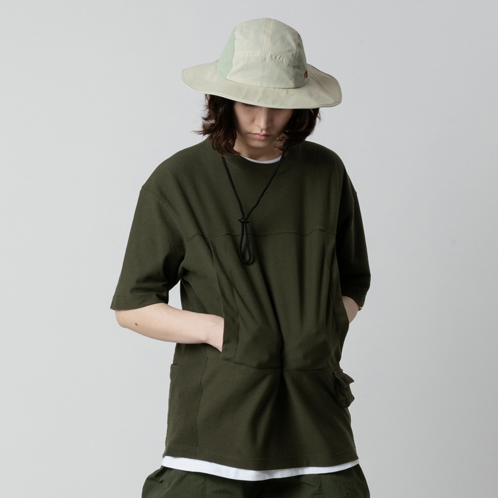 TMCAZ スモックポケットTシャツ [オリーブグリーン] アウトドア