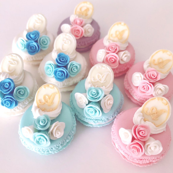 オーダーメイド❤︎ローズマカロンのキーホルダー/ネックレス