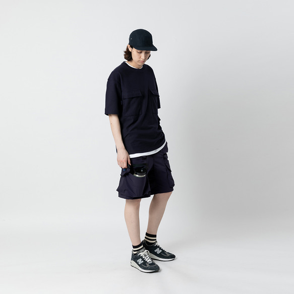 TMCAZ Smock Pocket Tee  [藏青色] 雙層工作口袋短袖T恤 100%棉 第9張的照片