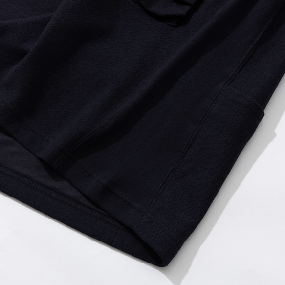 TMCAZスモックポケットTシャツ【ネイビー】ダブルワークポケット半袖Tシャツ綿100％ 17枚目の画像