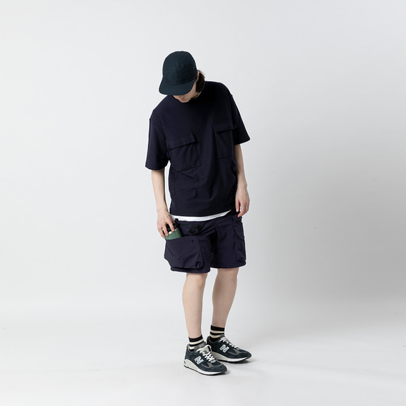 TMCAZ Smock Pocket Tee  [藏青色] 雙層工作口袋短袖T恤 100%棉 第8張的照片