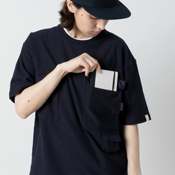 TMCAZ Smock Pocket Tee  [藏青色] 雙層工作口袋短袖T恤 100%棉 第2張的照片