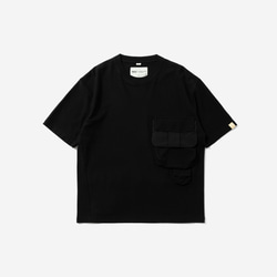 TMCAZ Smock Pocket Tee [ブラック] 立体ポケット半袖Tシャツ 綿100% 13枚目の画像