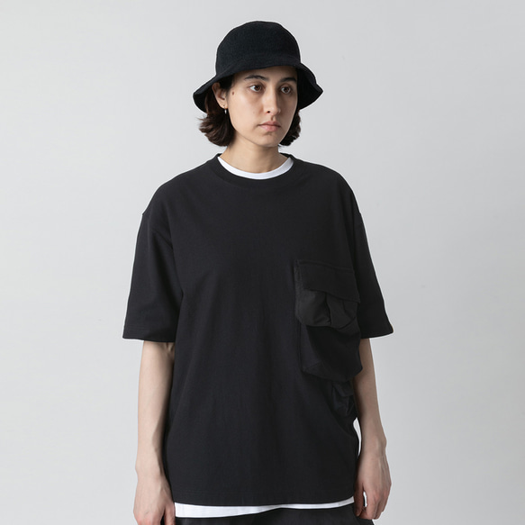 TMCAZ Smock Pocket Tee  [黑色] 立體口袋短袖T恤 100%棉 第1張的照片