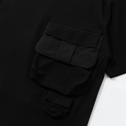 TMCAZ Smock Pocket Tee  [黑色] 立體口袋短袖T恤 100%棉 第15張的照片