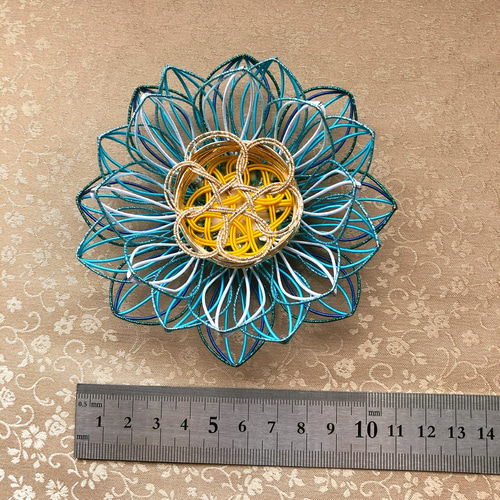 min　睡蓮(青)Blue Lotus 10ml 割引適用 Mizuhiki-art Bleu lotus 水引細工 ほのかに香る青スイレン