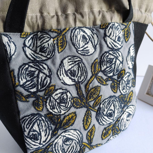 ミナペルホネン　rosy 小ぶり巾着バッグ　ショルダーにも♪ SALE ミナペルホネン 再販 rosy 小ぶり巾着バッグ ショルダー