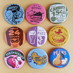 Apple log Can Badge ピンズ・ピンバッジ・缶バッジ