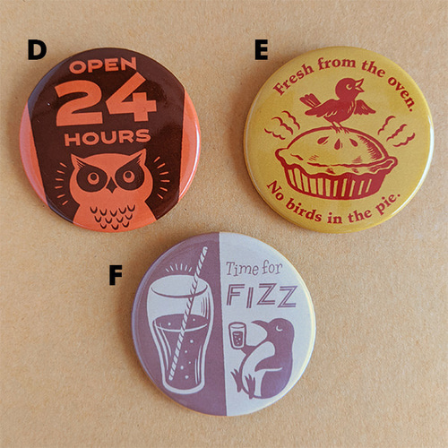 Apple log Can Badge ピンズ・ピンバッジ・缶バッジ