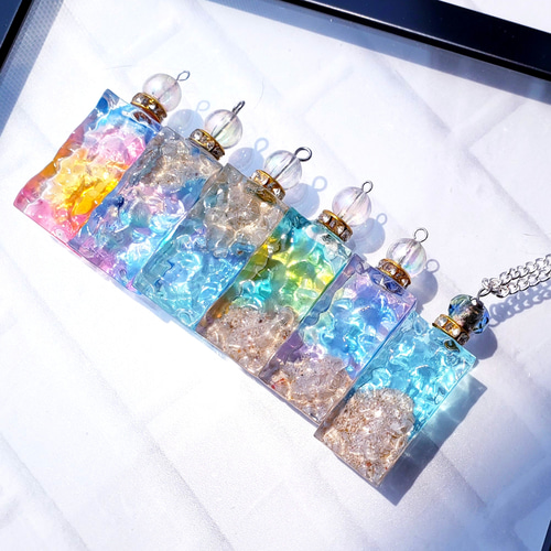水面レジン】*｡・+ PM18:00+・｡*キーホルダー【海レジン