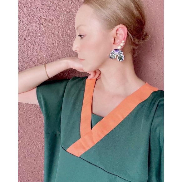 RATA❤️ 90% 紫外線防護❤️ 觸感涼爽❤️ 長度可選❤️ 大廓形，配色出色❤️ 成人穿著的絕佳選擇 第1張的照片