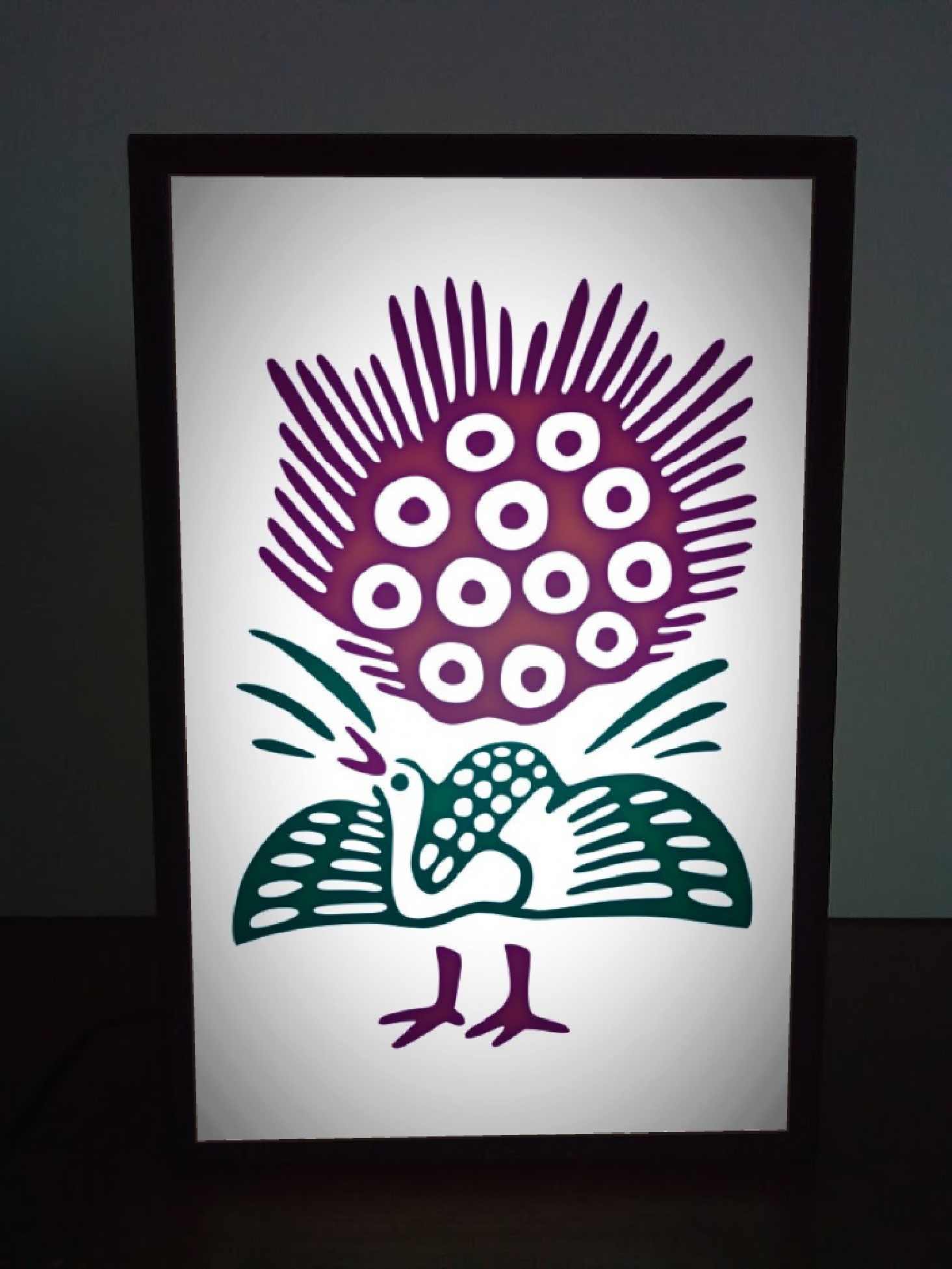 中牌 雀荘 【Lサイズ/牌変更】麻雀 置物 看板 雑貨 ライトBOX マージャン