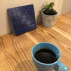 送料無料　原画  [ stars ]  cafeart カフェアート　アクリル　卓上 1枚目の画像