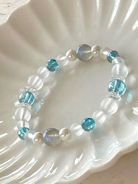 7.ラブラドライトで作った魚　　天然石　処分 7.ラブラドライトで作った魚 天然石 処分