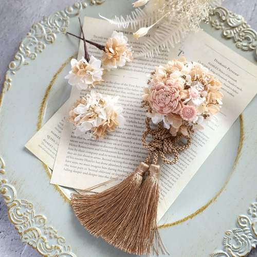 cinnamon様 本物フラワー1輪タイプ 髪飾り 卒業 入学 ブライダル