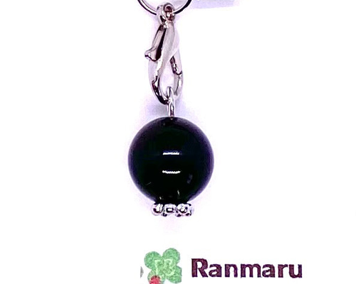 天然石/モリオン/黒水晶/黒/ブラック/ストラップ/キーホルダー