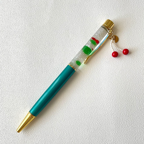 スノードームボールペン 再販◇レトロ喫茶シリーズ◇ クリームソーダ 