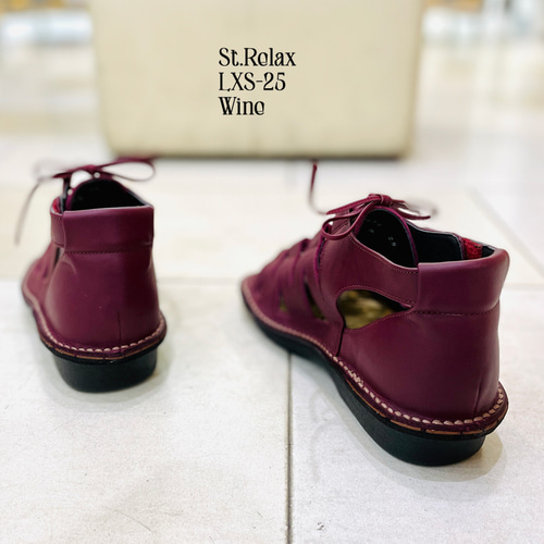 美品 ST.RELAX LX803A ネイビー レディースコンフォートシューズ 靴