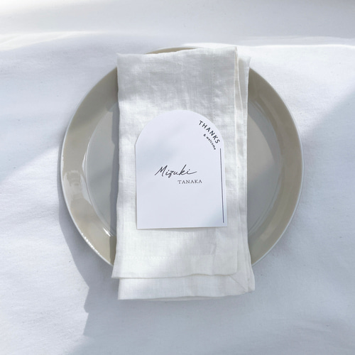 席札 大好評✺アーチ型席札30部～【¥60/枚】arch016 席次表・席札