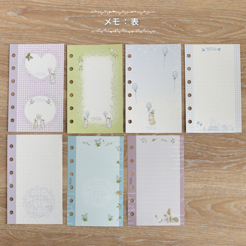 ミニ6穴 レフィル セット】 システム手帳 月間マンスリー・週間