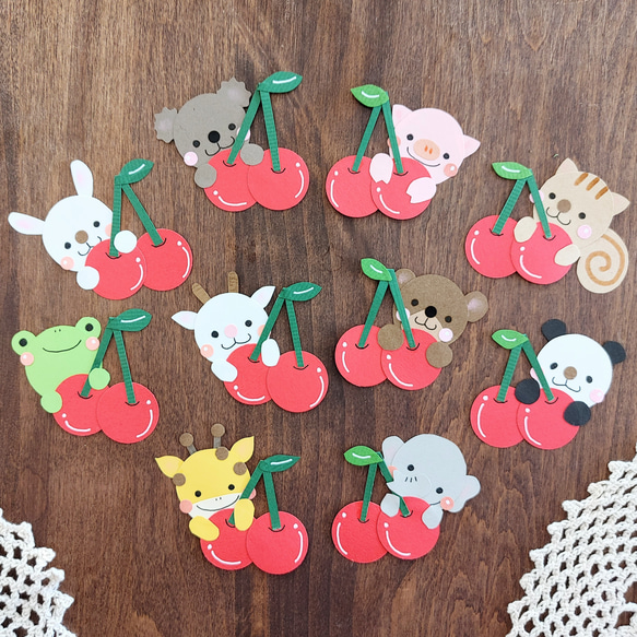 壁面飾り『さくらんぼ』ꕤ*.ﾟ受注制作⚠️10/21(月)よりおやすみします