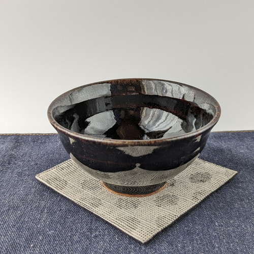 茶碗 ご飯茶碗 11.5cm飯碗 漁火 黒 おしゃれ 和食器 業務用 美濃