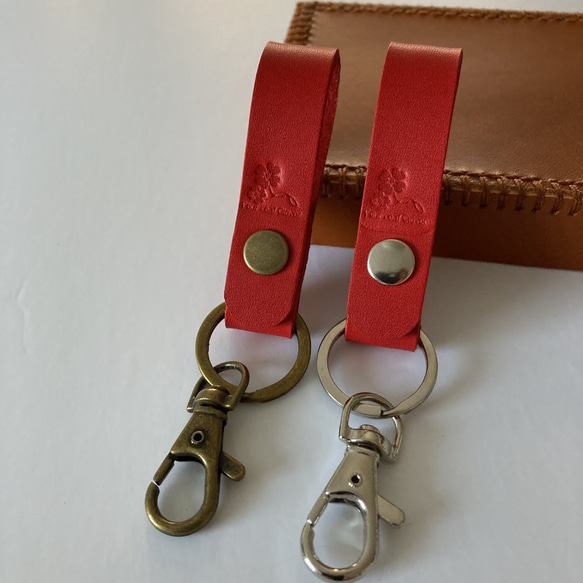 オールドマンズテーラーレザー フリンジ キーホルダー 赤 王冠 RD_OLDMANS_TAILOR_2755_red