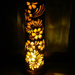 竹灯り・竹あかり・竹灯籠・竹灯篭・竹ランプ 両面彫り～～ 癒し