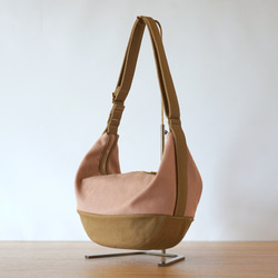 Lamp / Pink Beige x Brown Beige [定做] Trocco 帆布包 第4張的照片