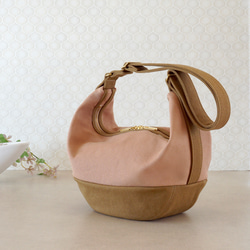 Lamp / Pink Beige x Brown Beige [定做] Trocco 帆布包 第1張的照片