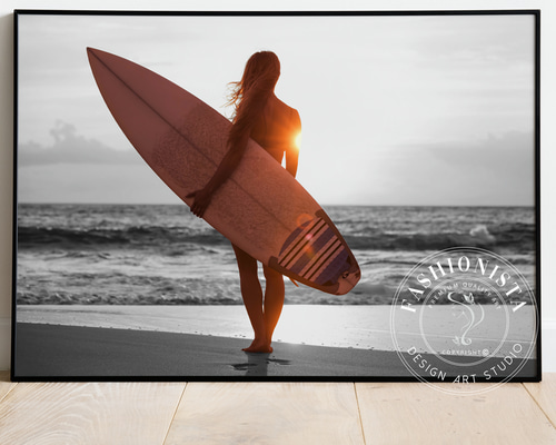 サーフィンのアートポスター:surfing_d454 通販
