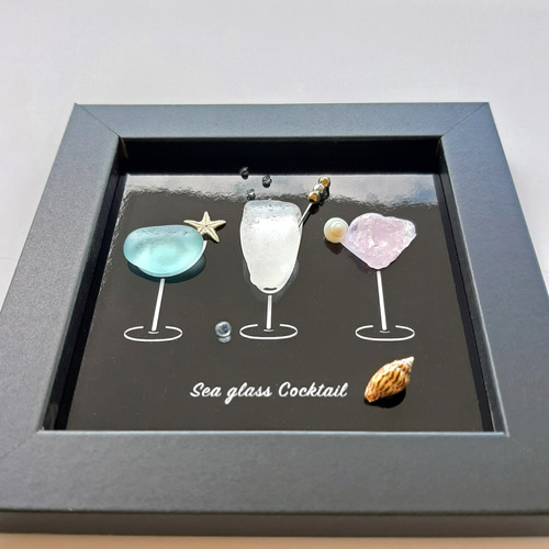 シーグラスアート　♡メルヘン夢みるこいのぼり♡ シーグラスアート＊夢見るりんご＊ - メルカリ