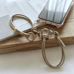 便利なスマホストラップ 手首 ショートストラップ ワックスコード