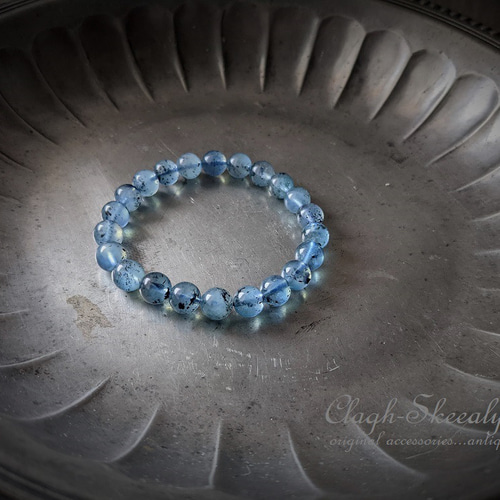 Dendritic Aquamarine】デンドリティックアクアマリン｜約9mmサイズ