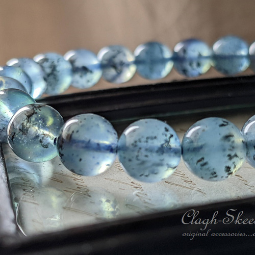 Dendritic Aquamarine】デンドリティックアクアマリン｜約9mmサイズ