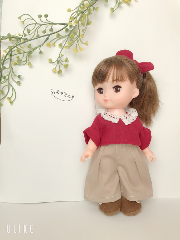 レース襟ガーリーセット＊ドール服 ソランちゃん ソランちゃん服