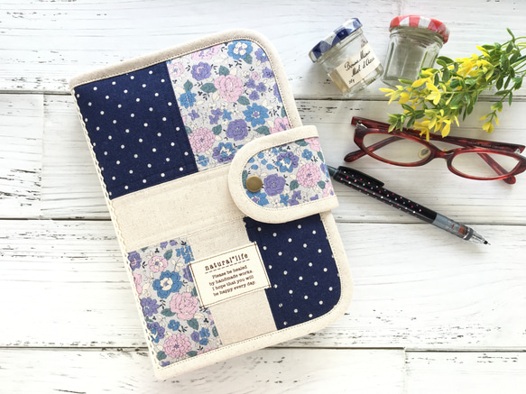 受注販売＞母子手帳ケース（Mサイズ）お薬手帳や通帳にも◇ネイビー