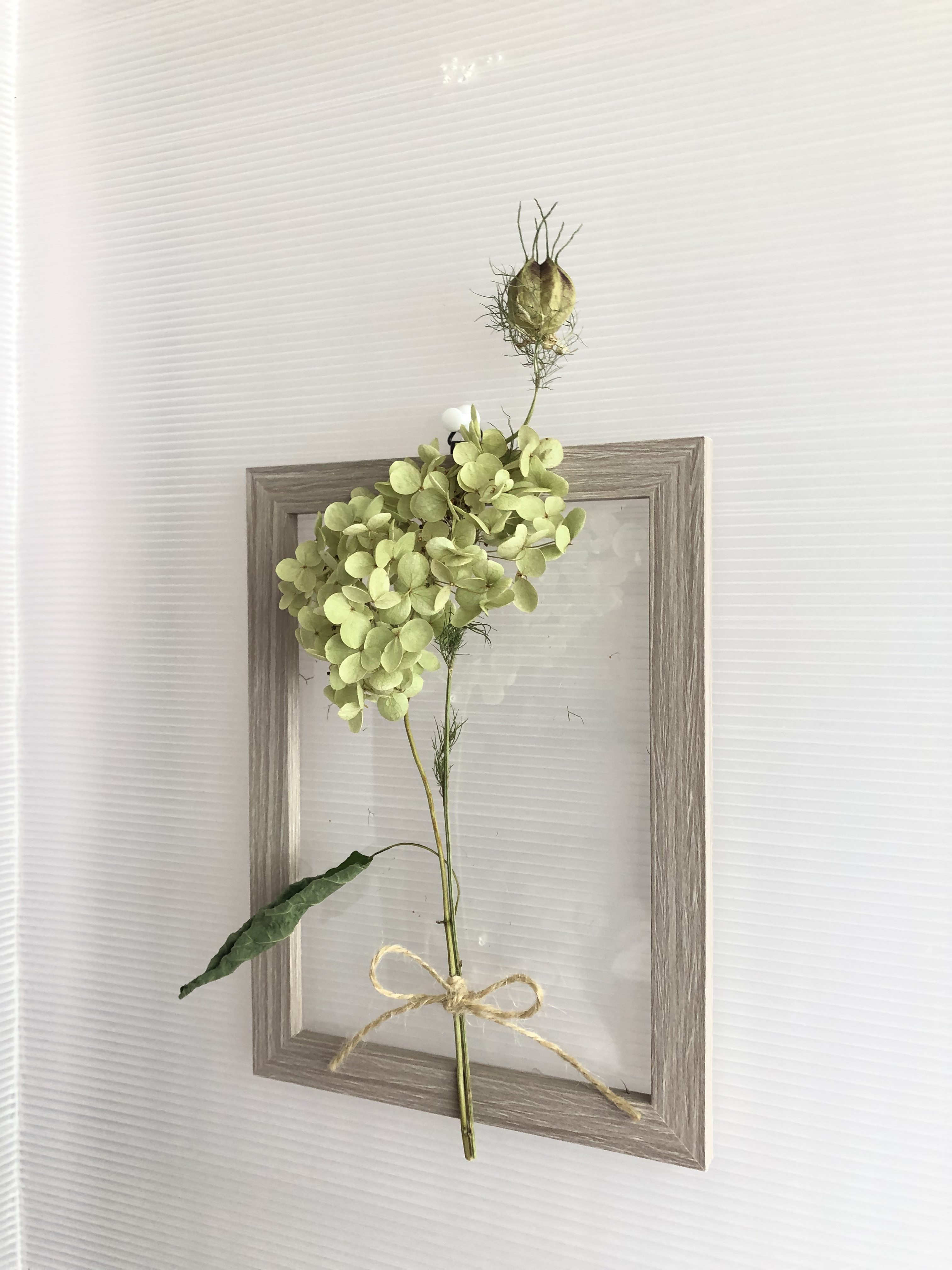 【完売】紫陽花ドライフラワー＊3Dインテリアフレーム♡ 【完売】紫陽花ドライフラワー＊3Dインテリアフレーム♡