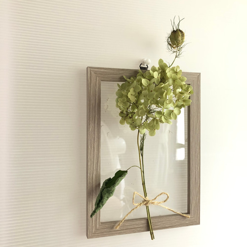 ドライフラワーフレーム紫陽花インテリア（壁掛け） ドライ