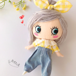 イルメール　人形、洋服セット ブラウス・タックパンツ・ヘアゴムのセット♡ イルメール イーマリー