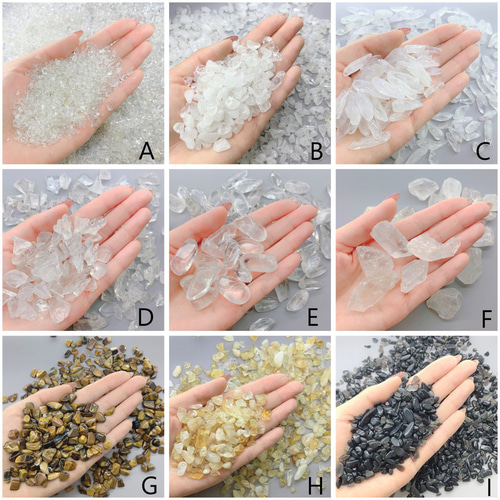 送料無料【タイプF】⠀ 天然石 さざれ石 原石 浄化用 レジン用 水晶