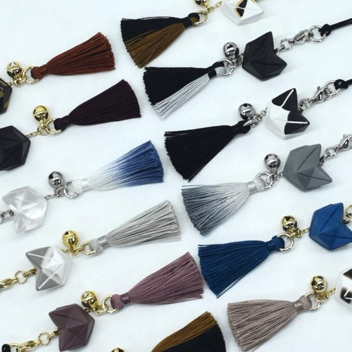 折り紙 猫(ねこ)面 ストラップ【全13種】 キーホルダー ツバラツバラ