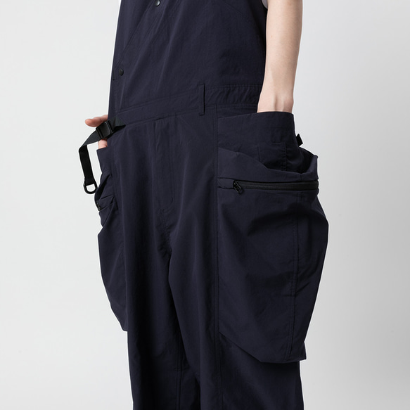 TMCAZ Multi-Pocket Overall [藏青色]多口袋連身褲吊帶褲 山系城市輕機能風 第10張的照片