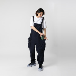 TMCAZ Multi-Pocket Overall [藏青色]多口袋連身褲吊帶褲 山系城市輕機能風 第6張的照片