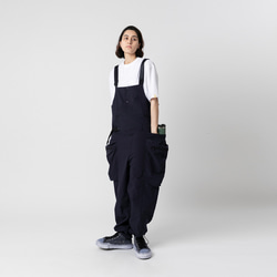 TMCAZ Multi-Pocket Overall [藏青色]多口袋連身褲吊帶褲 山系城市輕機能風 第3張的照片