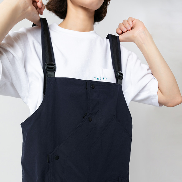 TMCAZ Multi-Pocket Overall [藏青色]多口袋連身褲吊帶褲 山系城市輕機能風 第8張的照片